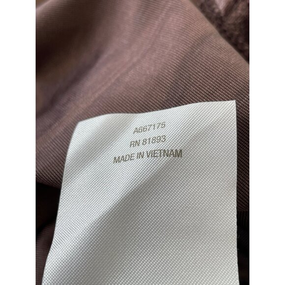 BEAUTIFUL by Lawrence Zarian Crinkle Velvet Top Size XL Chestnut Brown Modern - Picture 6 of 7